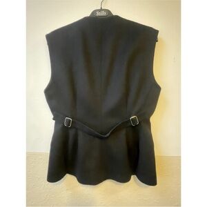 Fabulous Acne Black Button-Up Vest